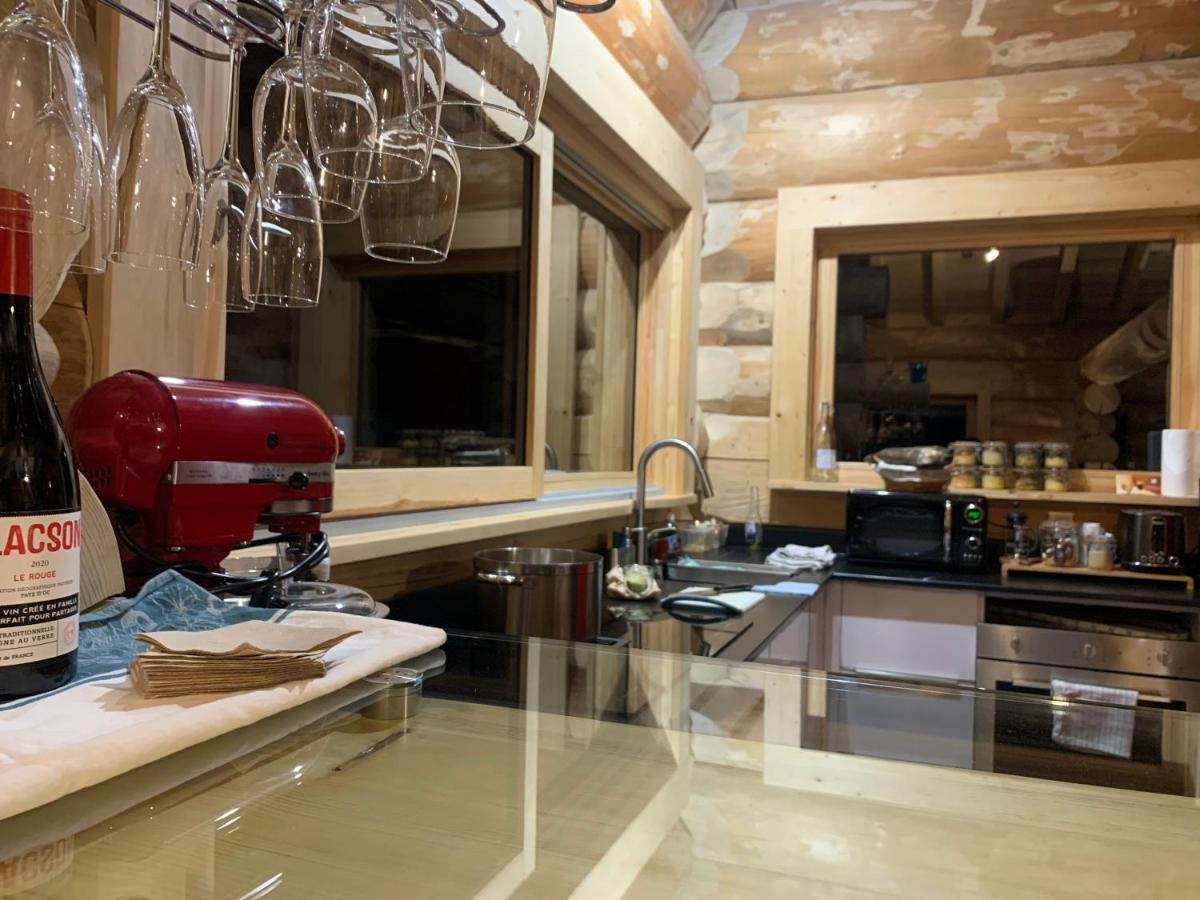 Chalet Anzac Chalet 5 Etoiles En Rondins Tout Neuf Unique Dans Les Aravis Les Villards-sur-Thones Bagian luar foto