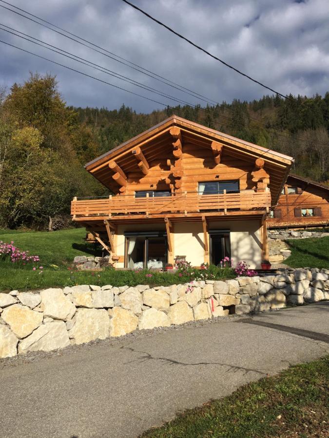 Chalet Anzac Chalet 5 Etoiles En Rondins Tout Neuf Unique Dans Les Aravis Les Villards-sur-Thones Bagian luar foto