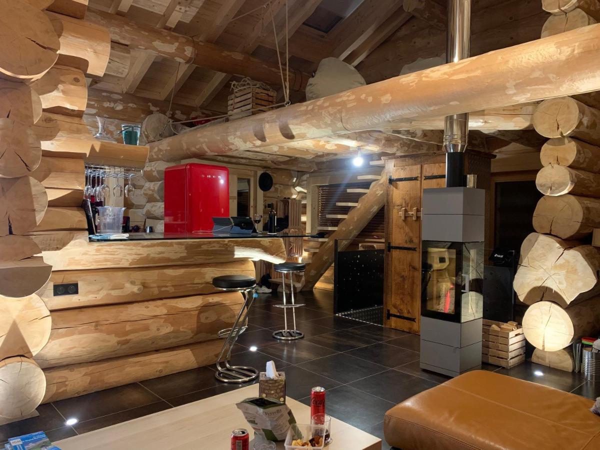Chalet Anzac Chalet 5 Etoiles En Rondins Tout Neuf Unique Dans Les Aravis Les Villards-sur-Thones Bagian luar foto
