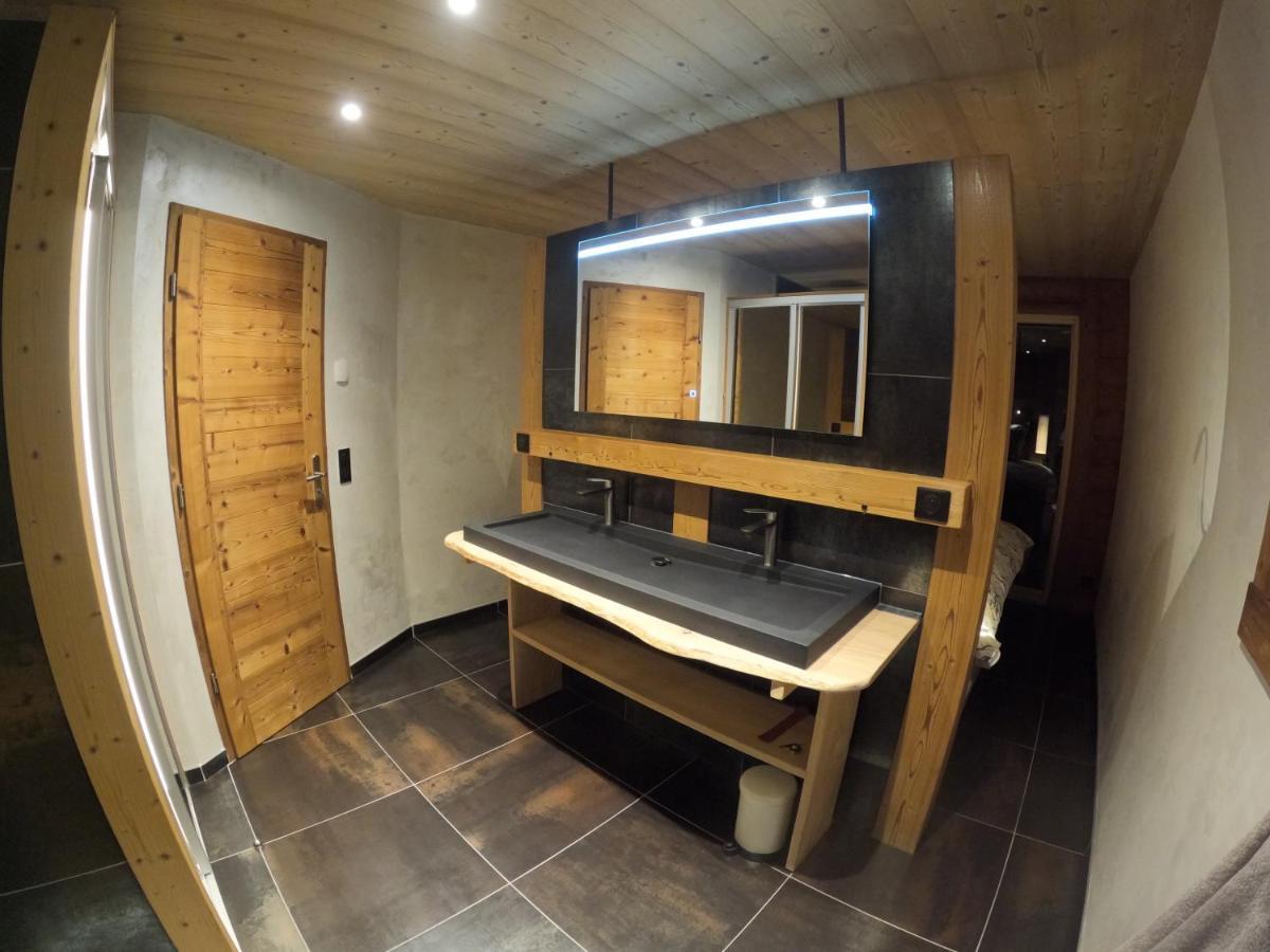 Chalet Anzac Chalet 5 Etoiles En Rondins Tout Neuf Unique Dans Les Aravis Les Villards-sur-Thones Bagian luar foto