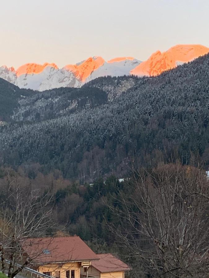 Chalet Anzac Chalet 5 Etoiles En Rondins Tout Neuf Unique Dans Les Aravis Les Villards-sur-Thones Bagian luar foto