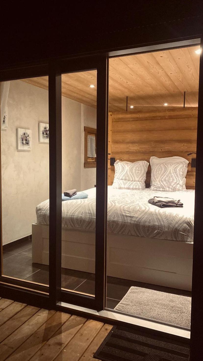 Chalet Anzac Chalet 5 Etoiles En Rondins Tout Neuf Unique Dans Les Aravis Les Villards-sur-Thones Bagian luar foto
